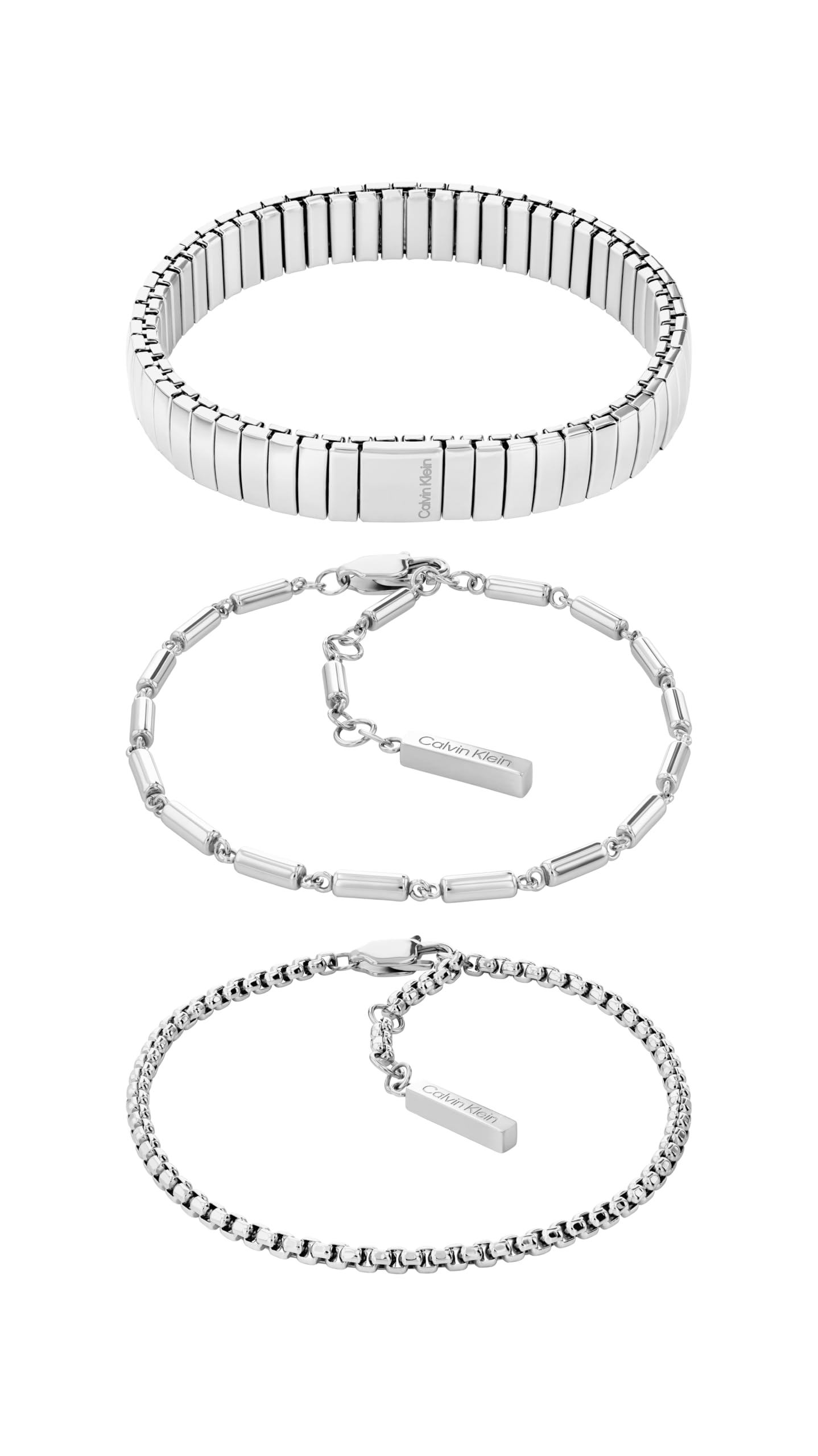 Calvin Klein Women's Stacked Bracelets - Stainless Steel - One Size
