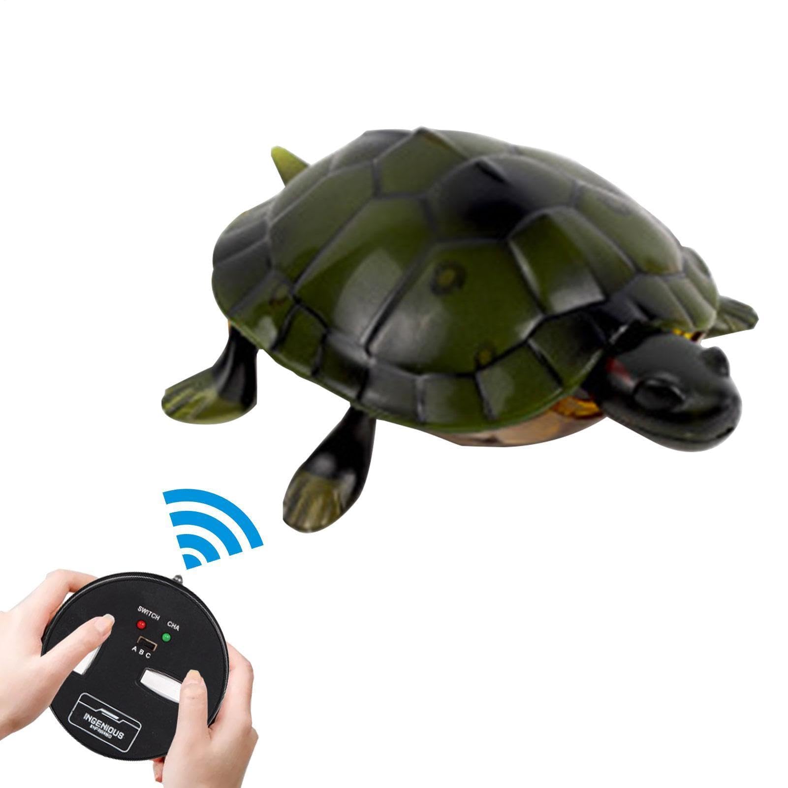 Giocattolo Tartaruga Telecomandato - Figurine Di Animali Giocattolo Tartaruga Telecomandato, Giocattoli Ţartaruga, Dimensioni Compatte 11,5 X 9 Cm, Funzione Di Rotazione A 360 Gradi, Costruzione In Ma