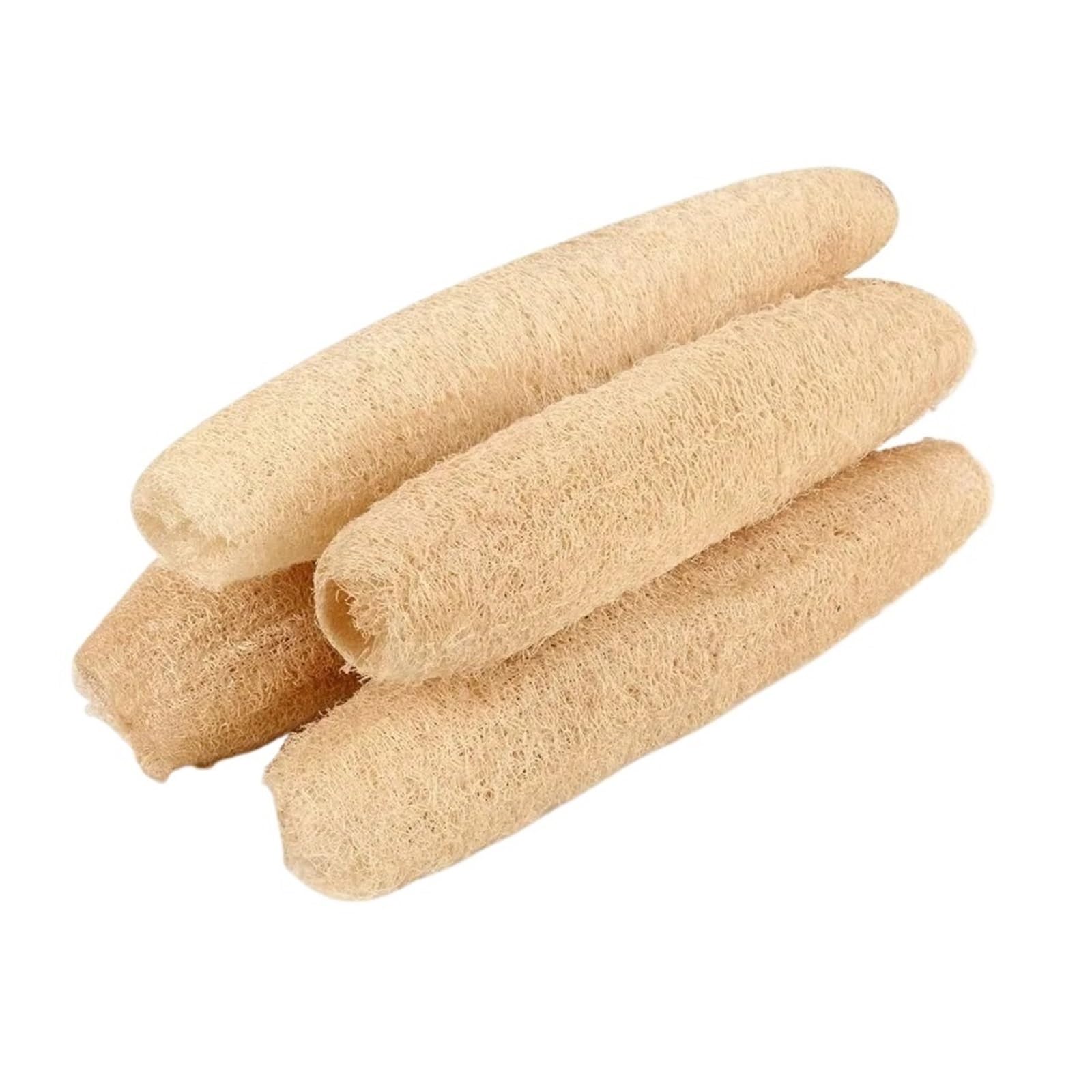 WZPTLKIBAD 4 Pack Biodegradable Loofah Scrubbers for Bath and Kitchen
