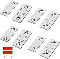 FNFAI Ultra-Thin Magnetic Cabinet Catches 4 Pack - Powerful 3mm Door Latches for Cabinets, Drawers, Closets & RVs