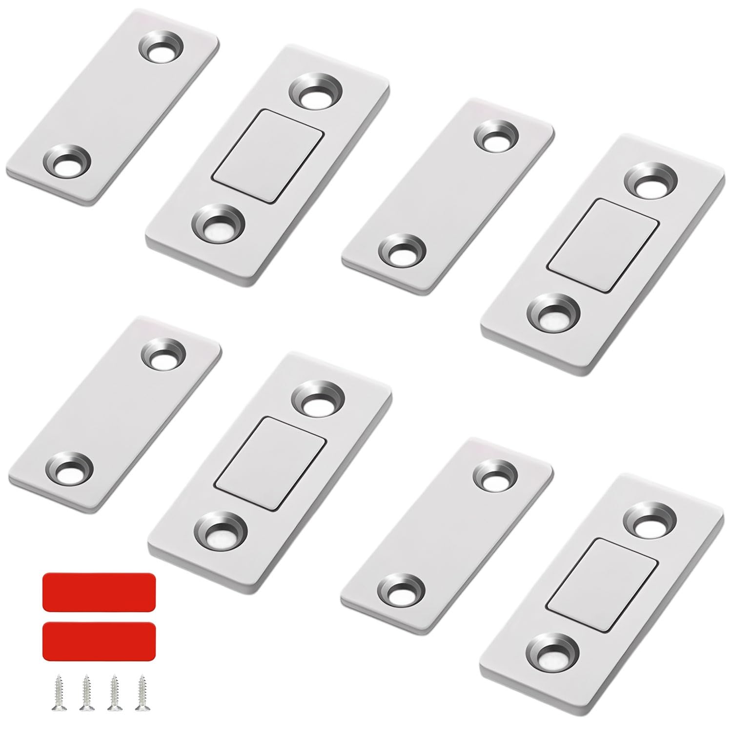 Cabinet Magnetic Catch,Ultra Thin 4 Pack Cabinet Door Magnetic Latch,Magnetic Door Closer for Cabinets Drawers Closet Doors-image-37