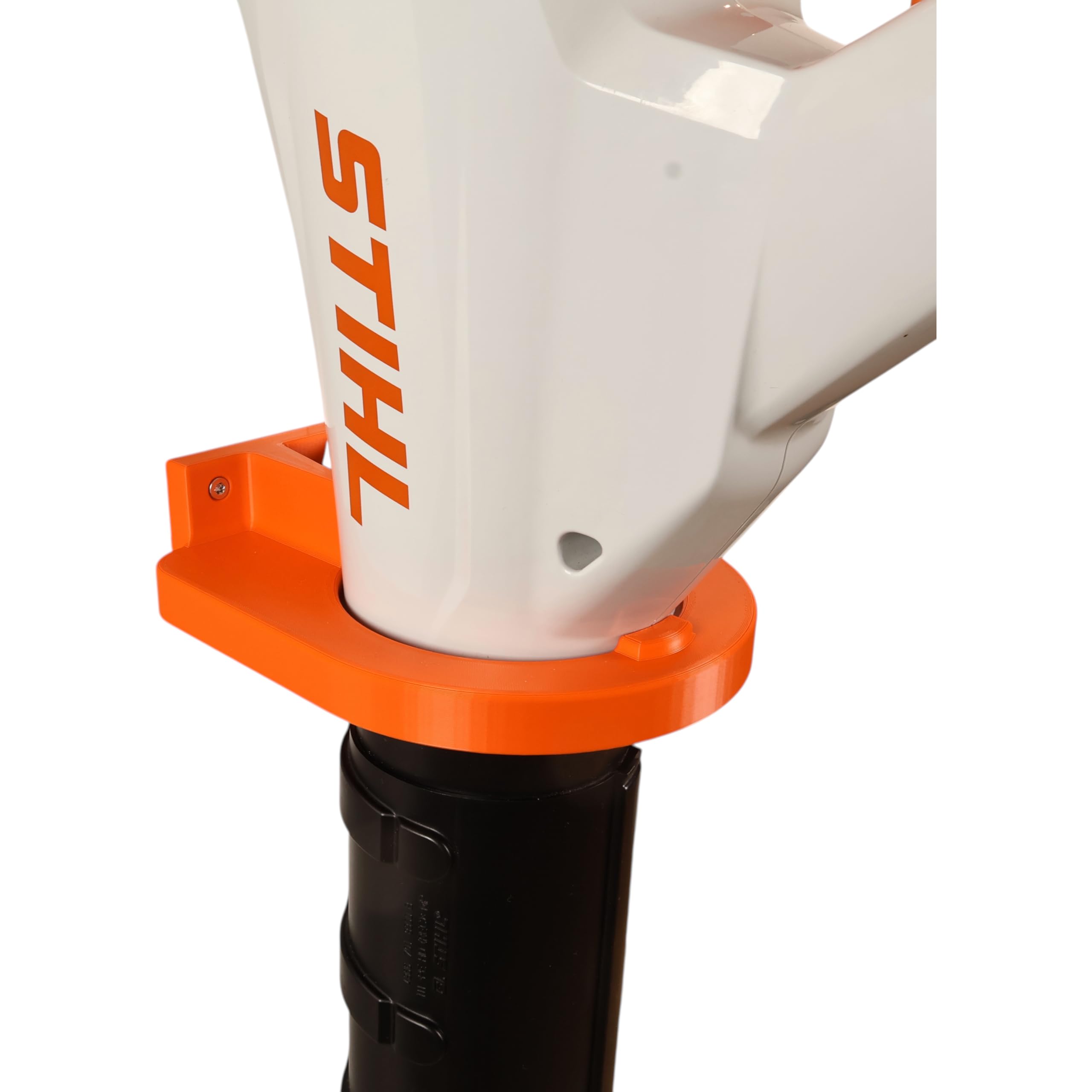Halterung passend für STIHL BGA 86 Akku Laubbläser AP System Wandhalterung Gerätehalterung Zubehör Befestigung (Orange)