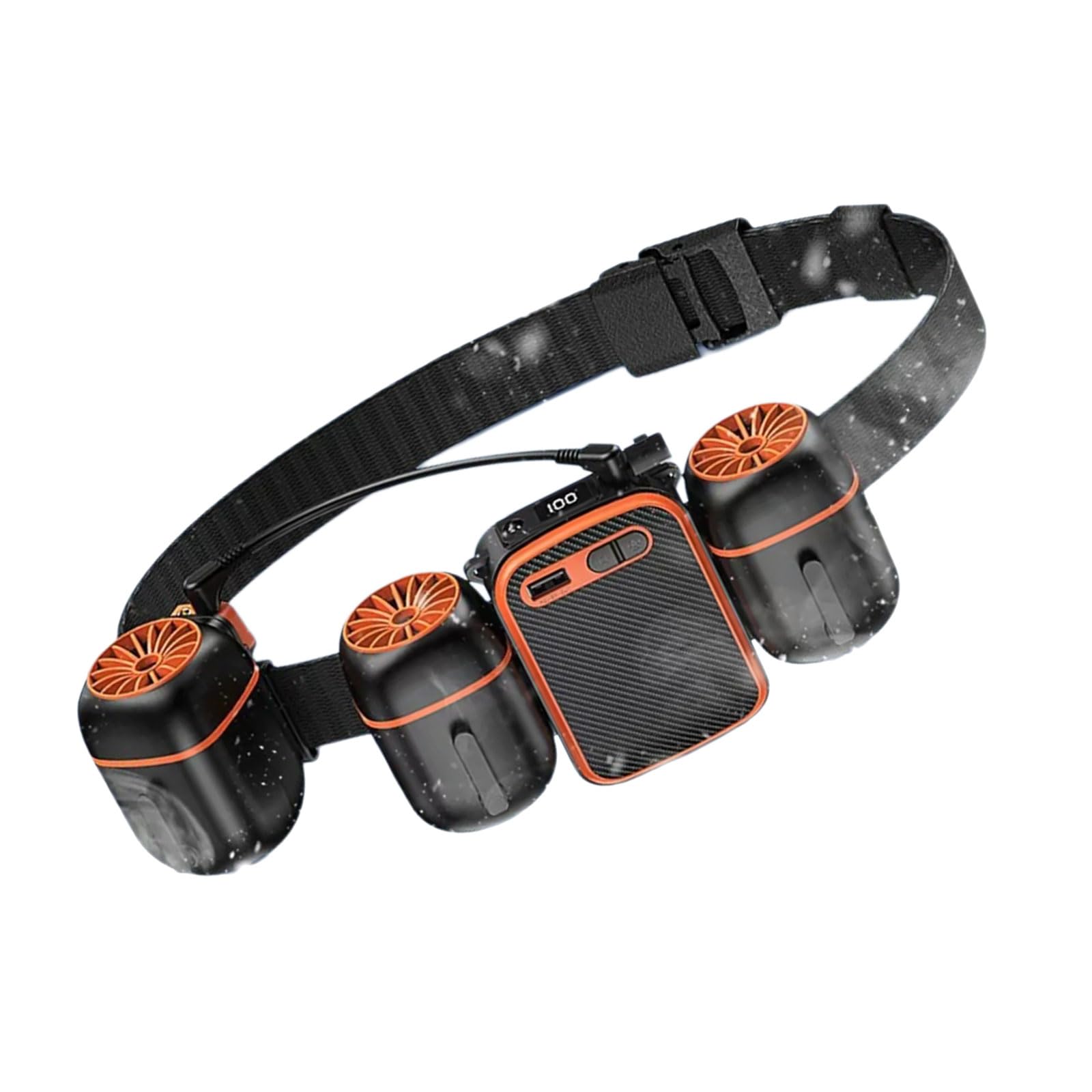 Apparecchiatura multi direzionale a clip con batteria ricaricabile da 10000 mAh, ideale per palestra, jogging, pendolarismo, dispositivo di raffreddamento indossabile, alimentato tramite USB