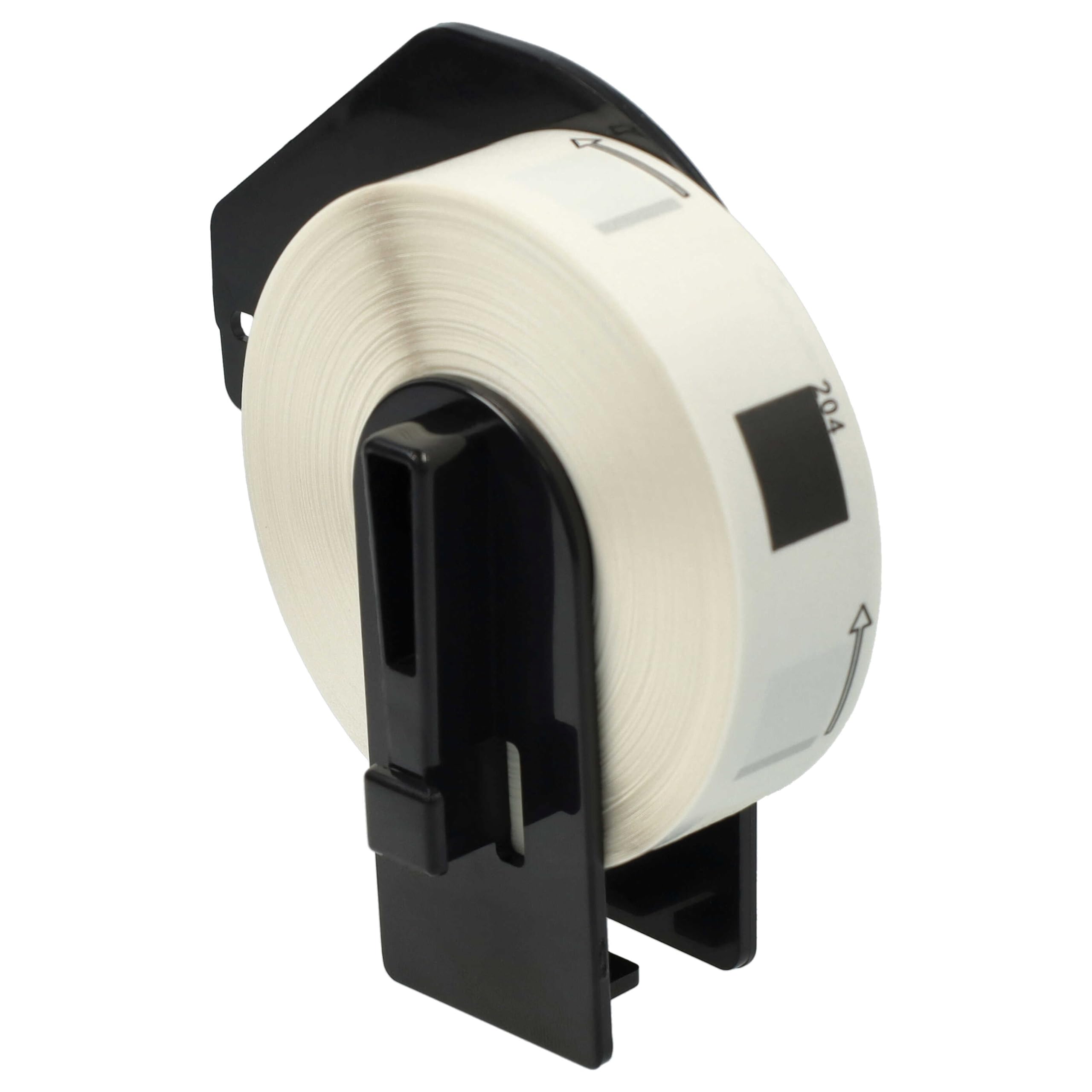 vhbw 5x rotolo etichette con supporto 17mm x 54mm (400 etichette) compatibile con Brother PT QL720NW etichettatrice bianco
