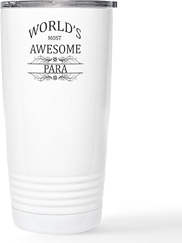 CafePress World's Most Awesome Para viaje de acero inoxidable M 20 oz. Vaso de café aislado de acero inoxidable