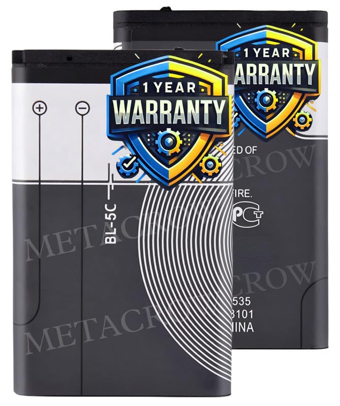 Image of Original BL-5C Battery Compatible with Nokia 5130 Xpress Music - (1020mAh) - 1 Year Warranty BC45