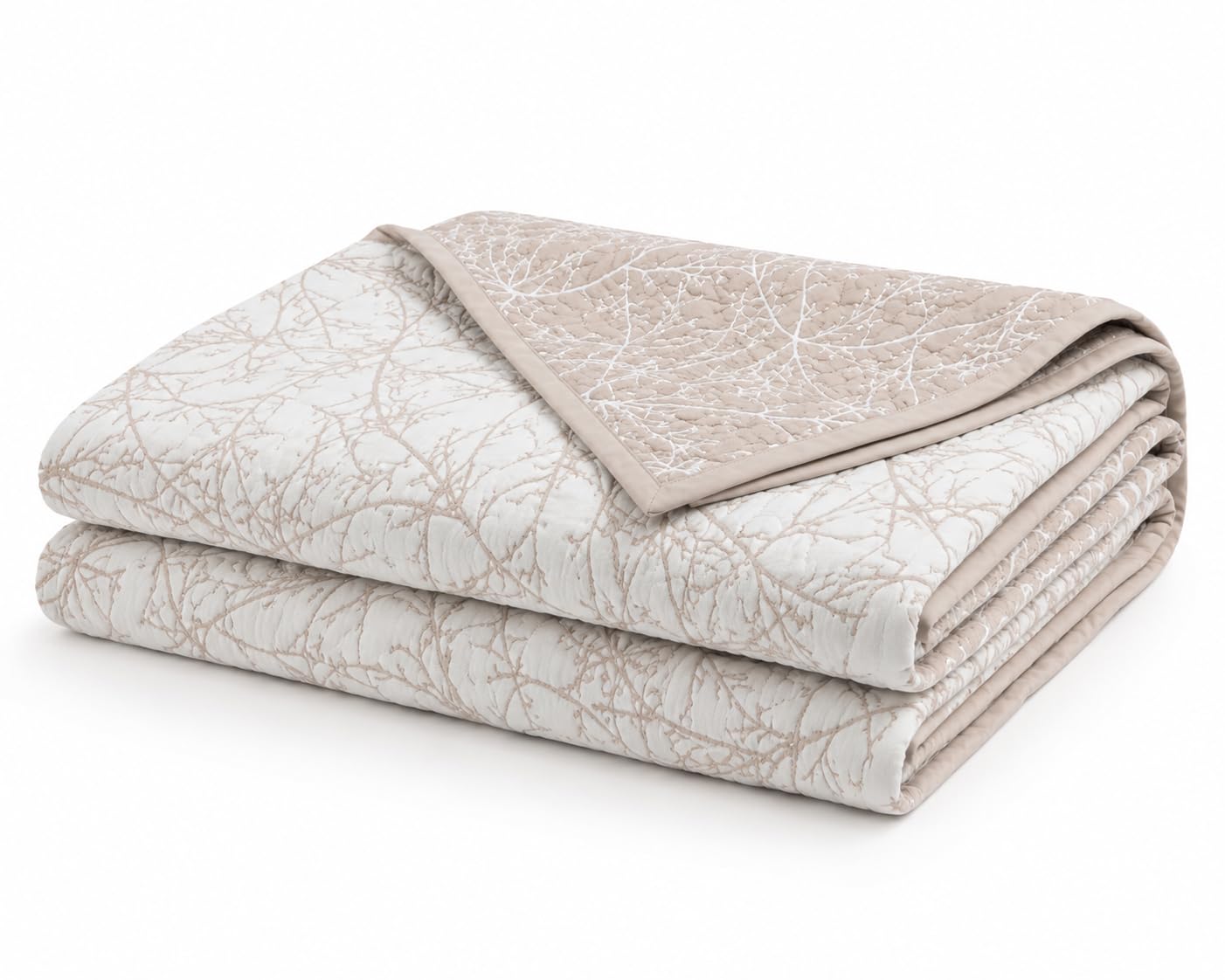 Estoralis TOPACIO | Colcha Verano de Diseño Moderno | Tejido Jaquard Alta Resistencia | Beige | para Cama 150 cm. (250 x 270 cm. AnchoxAlto) | Cubre Cama para Todas Las Estaciones