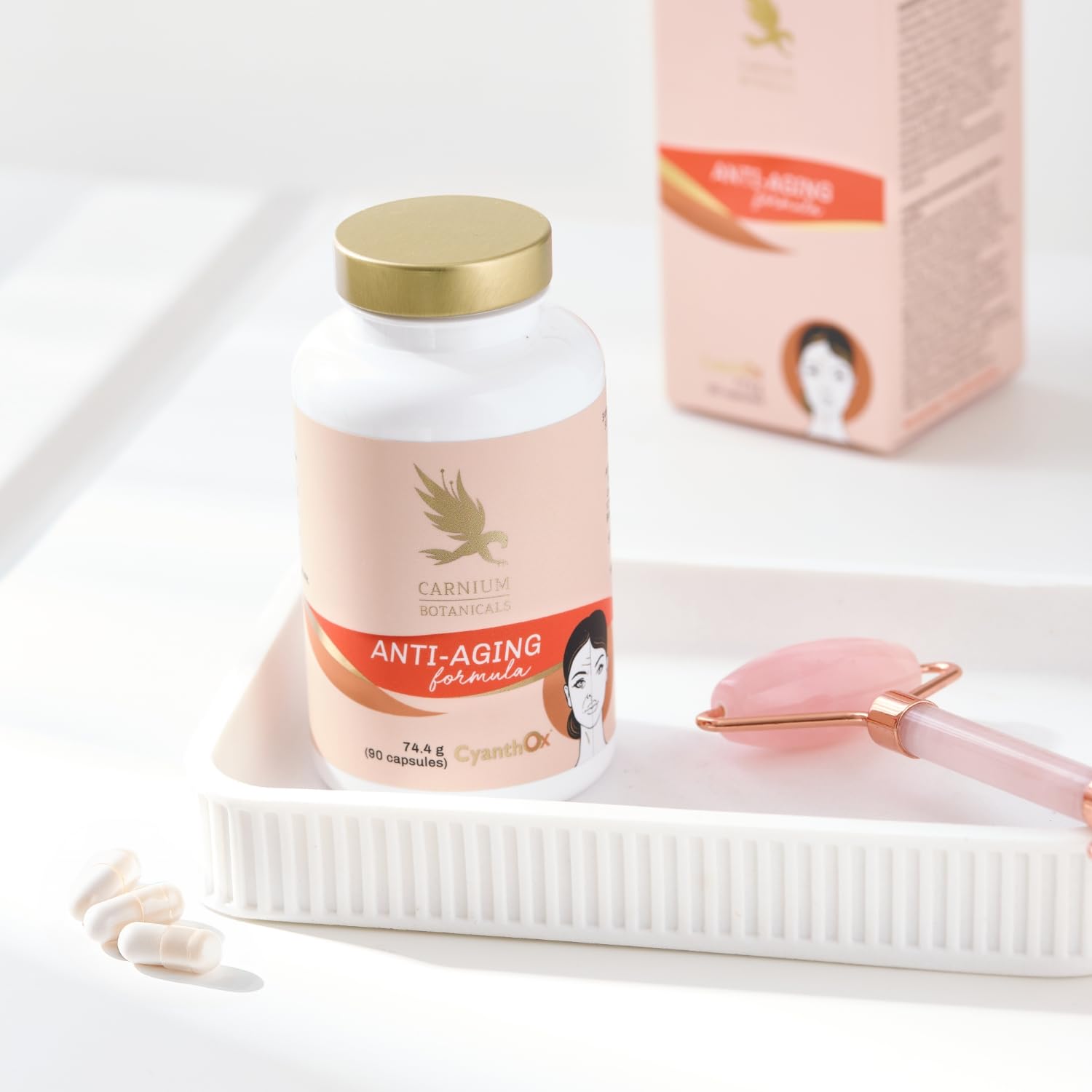 Carnium Botanicals Anti-Aging Formula – Multivitaminico Donna con Vitamina B3, Resveratrolo, Fisetina & Quercetina – Integratore Donna Completo – 90 Capsule Vegane