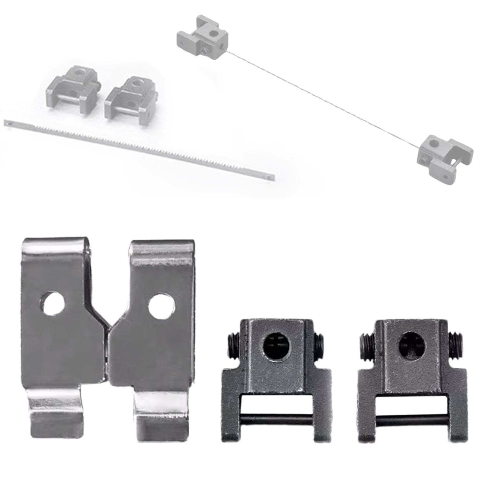 LOVIVER Supports de à chantourner pour en acier de précision, accessoires robustes, Ensemble de 4 Pièces
