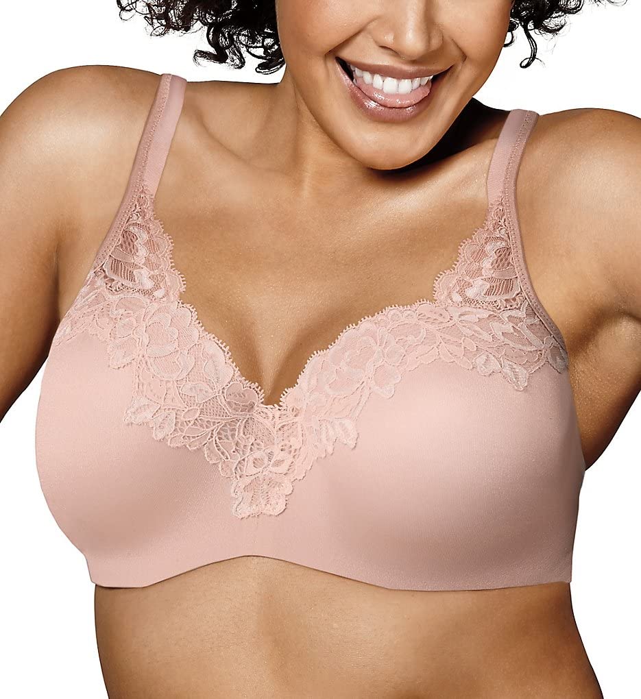PLAYTEX Women's Secrets Underwire Full-coverage Balconette T-Shirt Bra for Full Figures