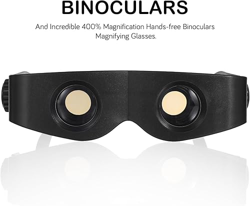 Miniatura 8 de Homoyoyo Lupas, 400% de aumento de prismáticos, gafas de ópera, binoculares manos libres, anteojos de aumento telescopio para conciertos, teatro,
