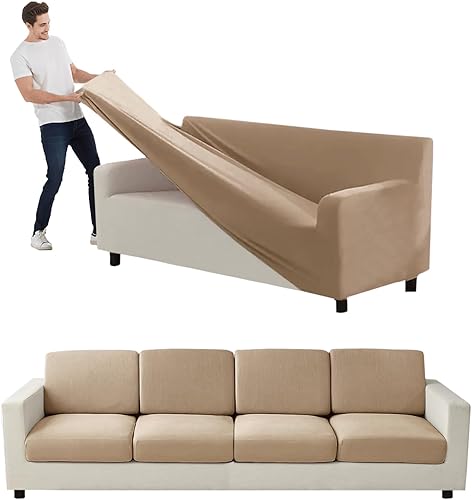 Miniatura 118 de Funda para Sofá de Terciopelo, Fundas Elásticas para Sofá para Funda Principal Separada/Respaldos y Cojines de Asiento, Funda para Sofá, para Fundas