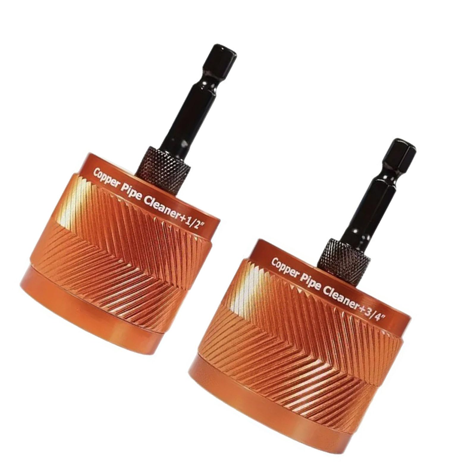 Limpiador de tuberías de cobre con cepillo de acero inoxidable extraíble para taladro hexagonal 8
