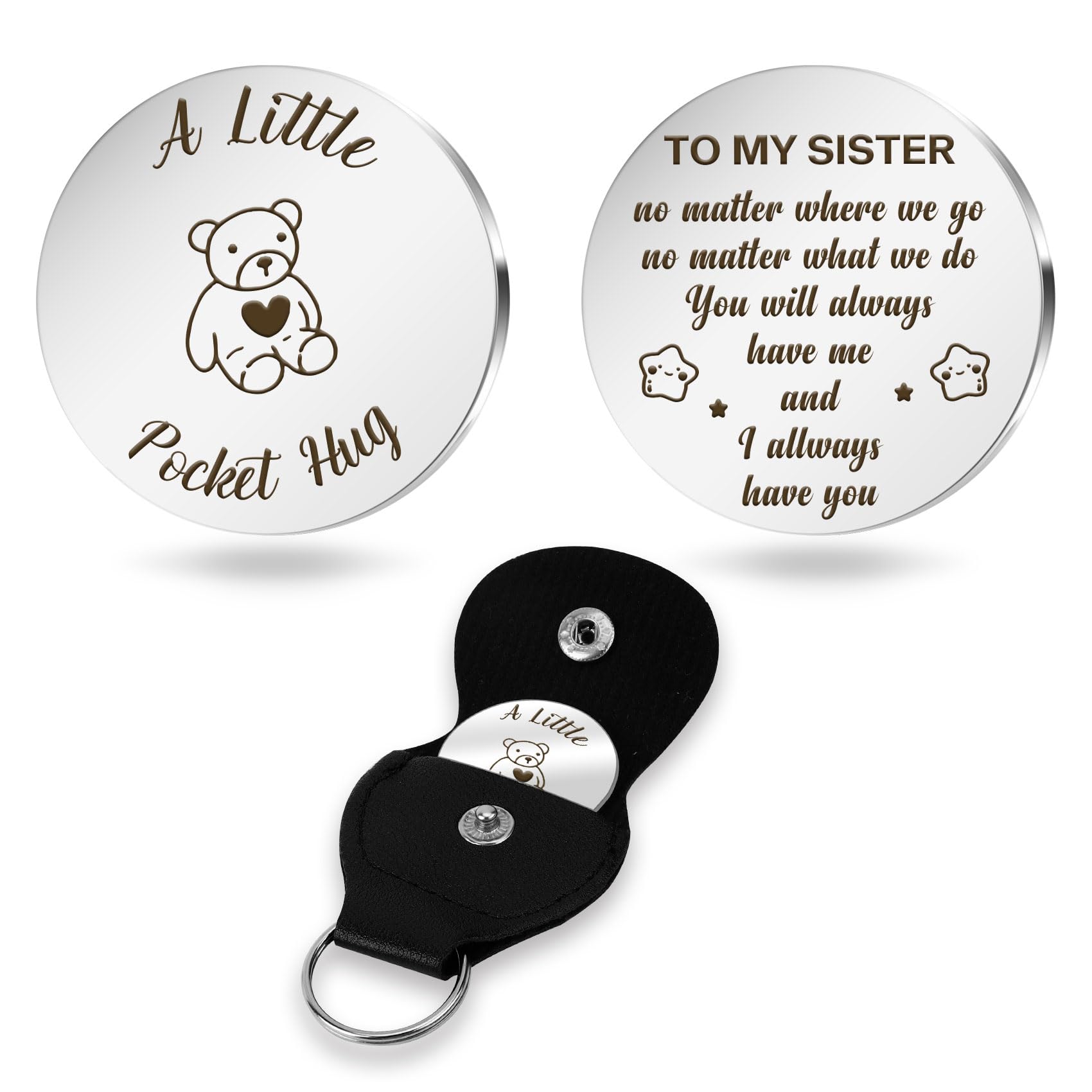 Mothers Day Gifts for Mum Gifts Pocket Hug Gifts for Men Women Keychain Graduation Gifts for Her Gifts Him Thank You Gift Retirement Gifts Positive Gifts Good Luck Gifts for Dad Grandad Sister Couples