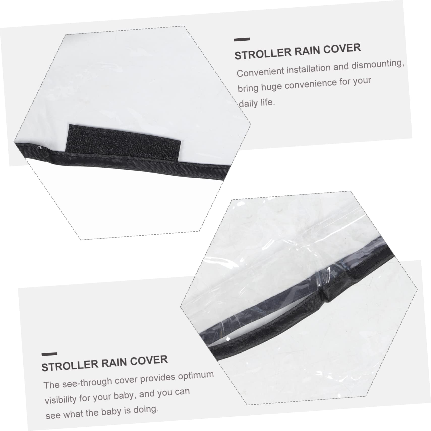 Abaodam Stroller Wind and Rain Cover Universal Fit for Twins Pushchair Full Protection from Elements