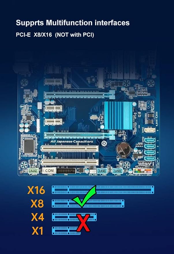 Tarjeta de red 10Gb SFP+ PCIe x8 Lemspum Intel X520 miniatura 7