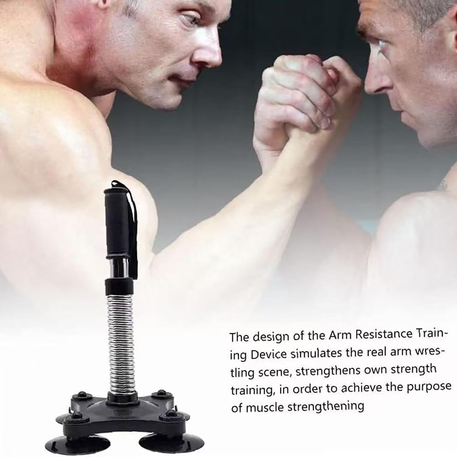 Power Twister Arm Wrestling oporowy drążek sprężynowy z przyssawką – idealny do treningu i rozrywki w środowisku rodzinnym lub biurowym