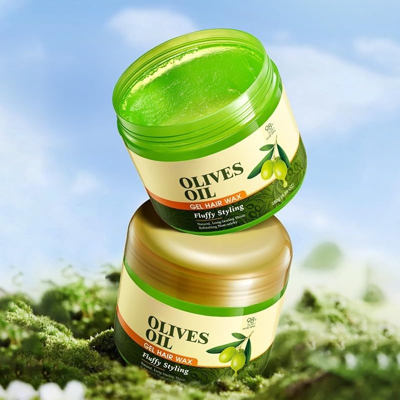 Cera para cabello con aceite de oliva y aloe vera 280g miniatura 4