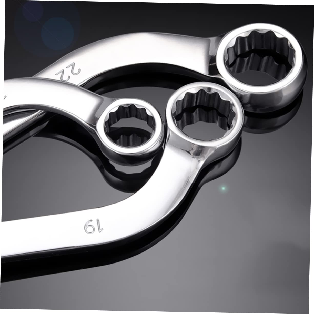 LIFKOME 5 Pièces Set de Clés à Douille Double Tête Acier Chrome Vanadium Outils Multifonctionnels pour Réparation Automobile et Installation Équipement
