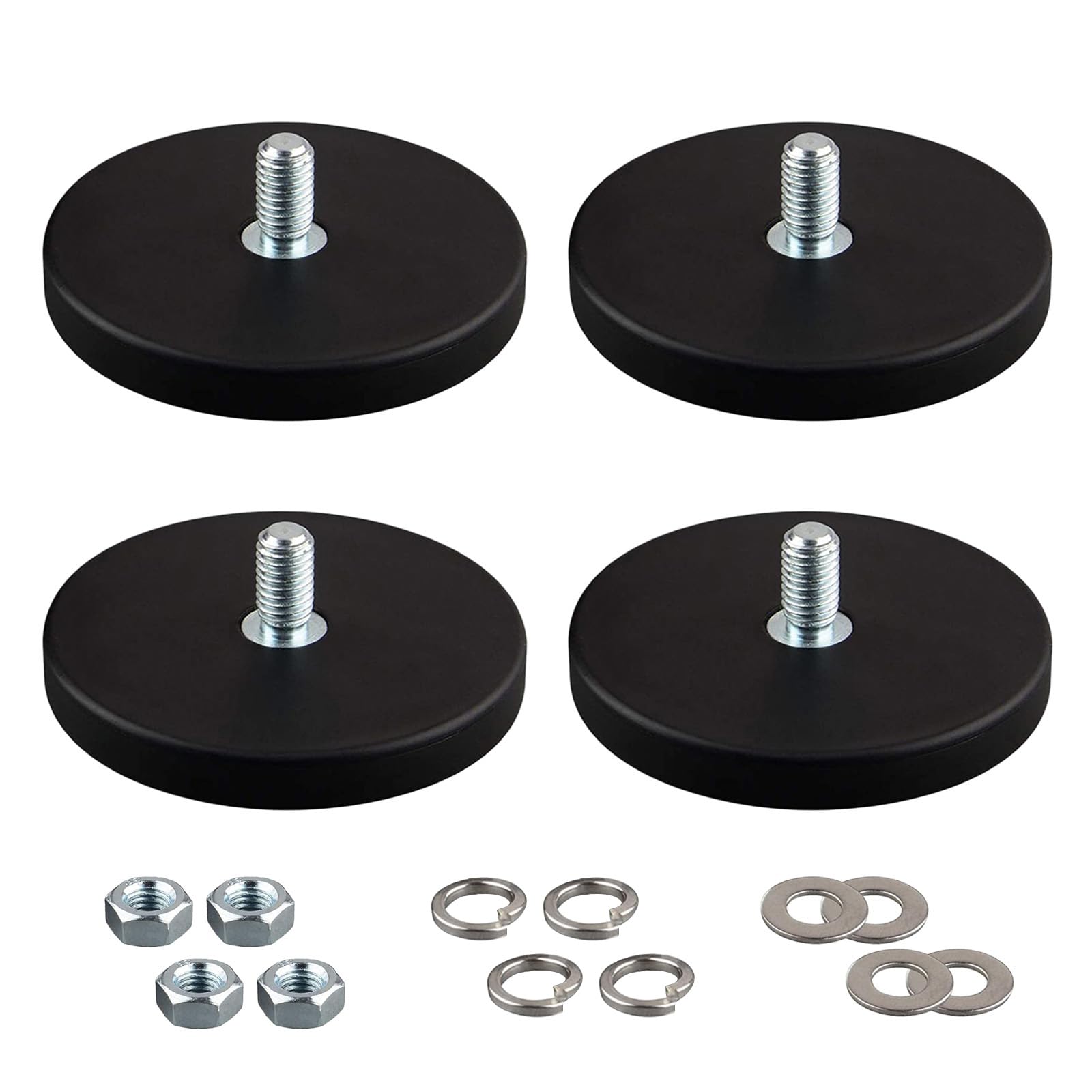 ULIBERMAGNET 10Pack Anti-Scratch Neodymium Magnet with Rubber Coated and M6 Male Thread,Super Strong Magnetic Mounting for Lighting,Camera,Tools and equipement — Amazon image 11