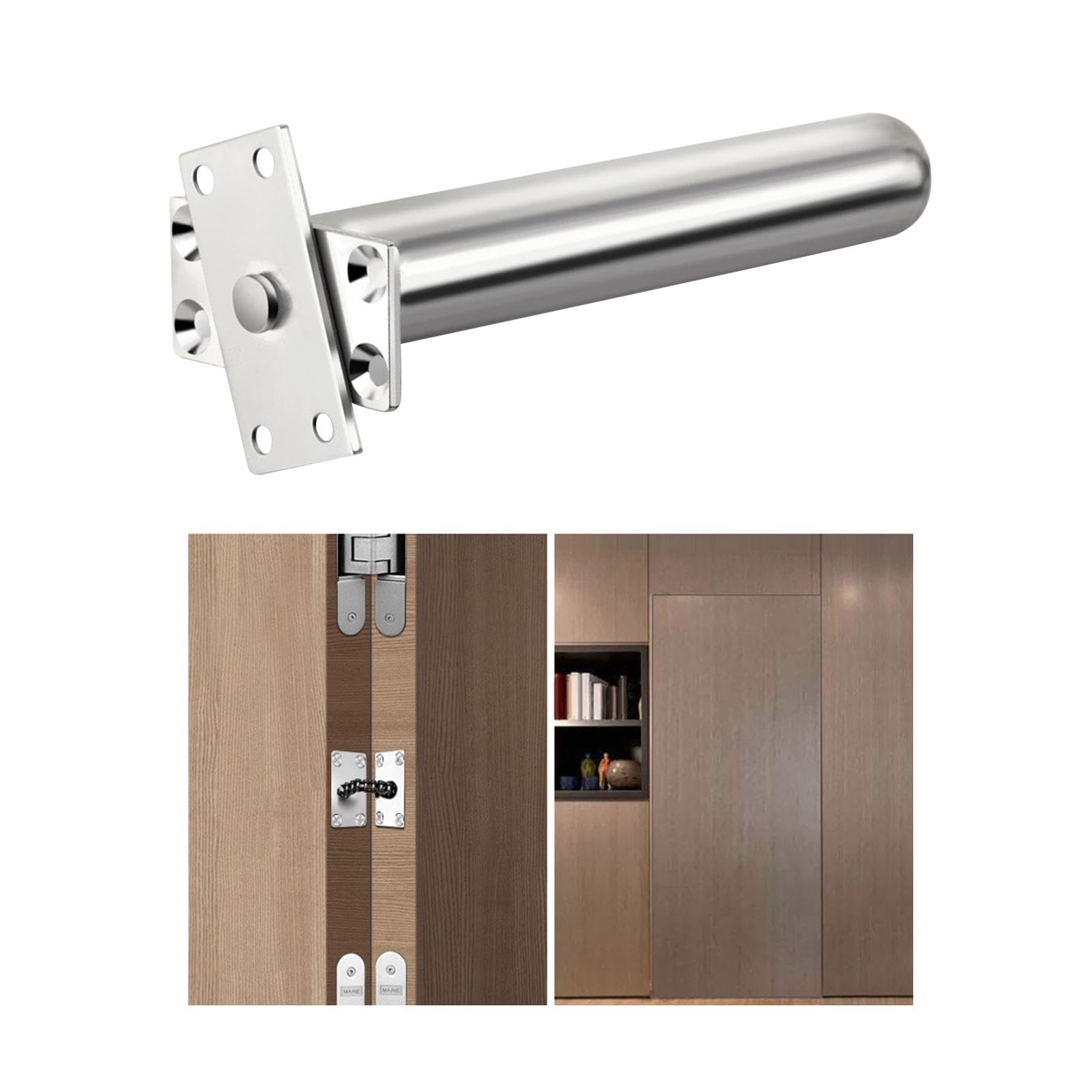 Chiudiporta Automatico 800g Con Adesivo – Senza Foratura, Per Porte Scorrevoli, In Legno E Metalliche, Fino A 47,2 Pollici