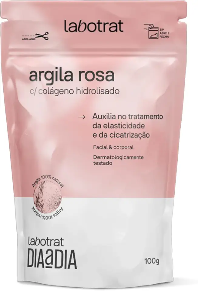 Labotrat - Argila Labotrat Dia A Dia 100G Rosa Com Colageno