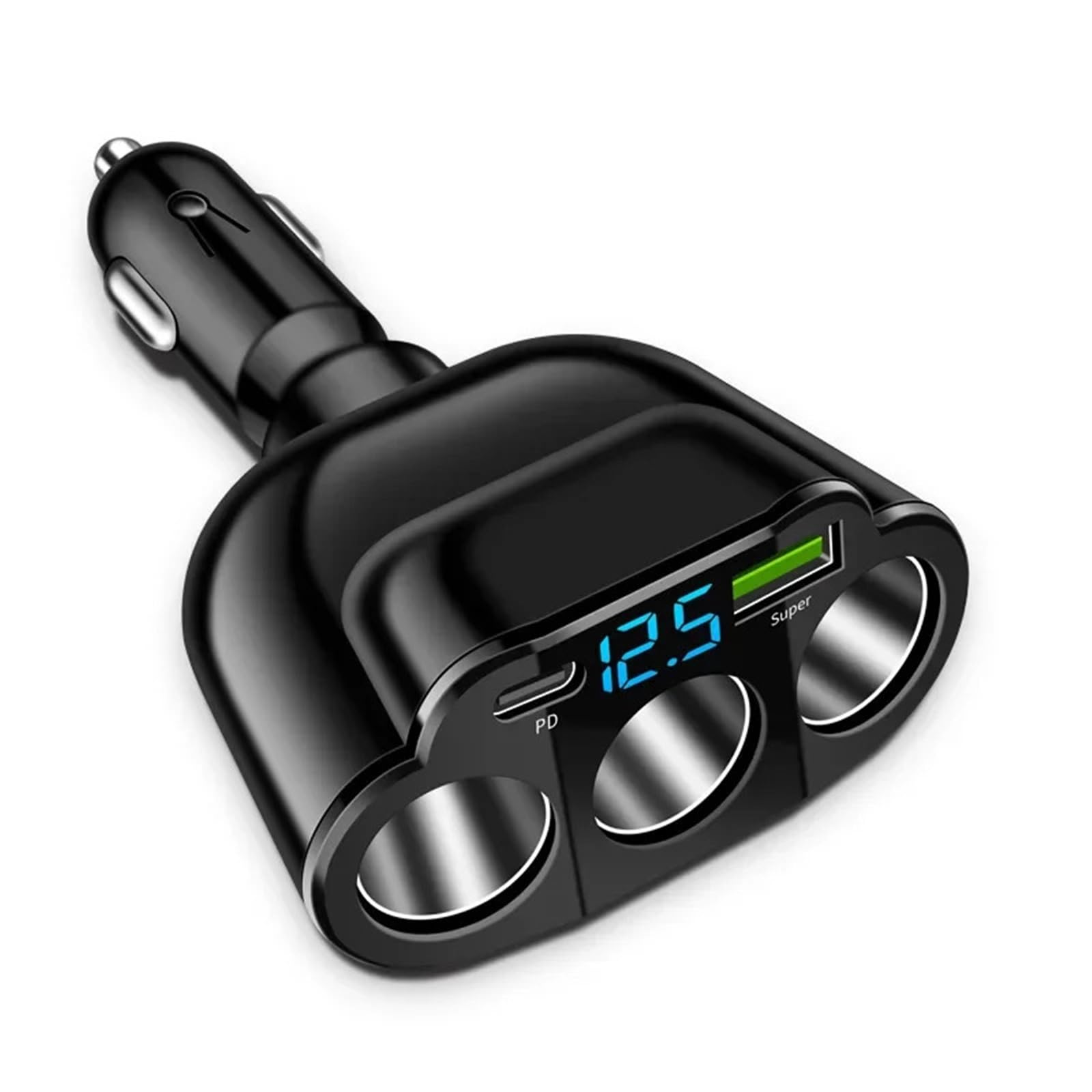 Repuestos para automóviles Cargador de coche 5 puertos, 336 W, adaptador para encendedor cigarrillos, PD, USB,carga súper rápida, toma teléfono reemplazar