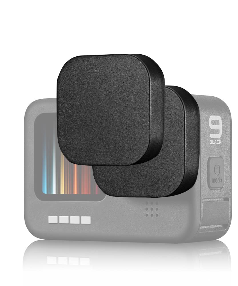 Fanzr - Copriobiettivo compatibile con GoPro Hero 11/10/9 (nero) Action Camera, Anti-Scrach impermeabile (confezione da 2)