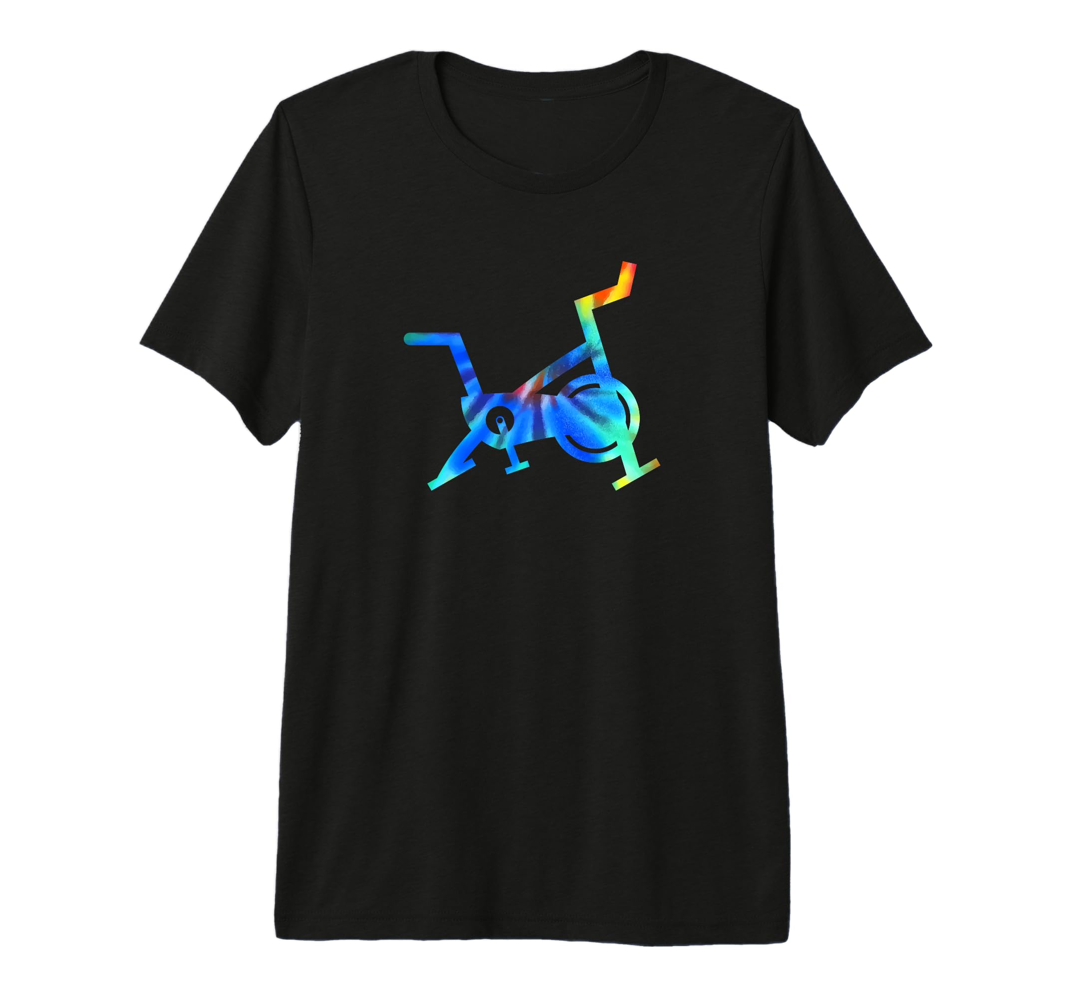 Retro Tie Dye Spin Bike Class Spinning Cycling Cycle Workout Premium T-Shirt