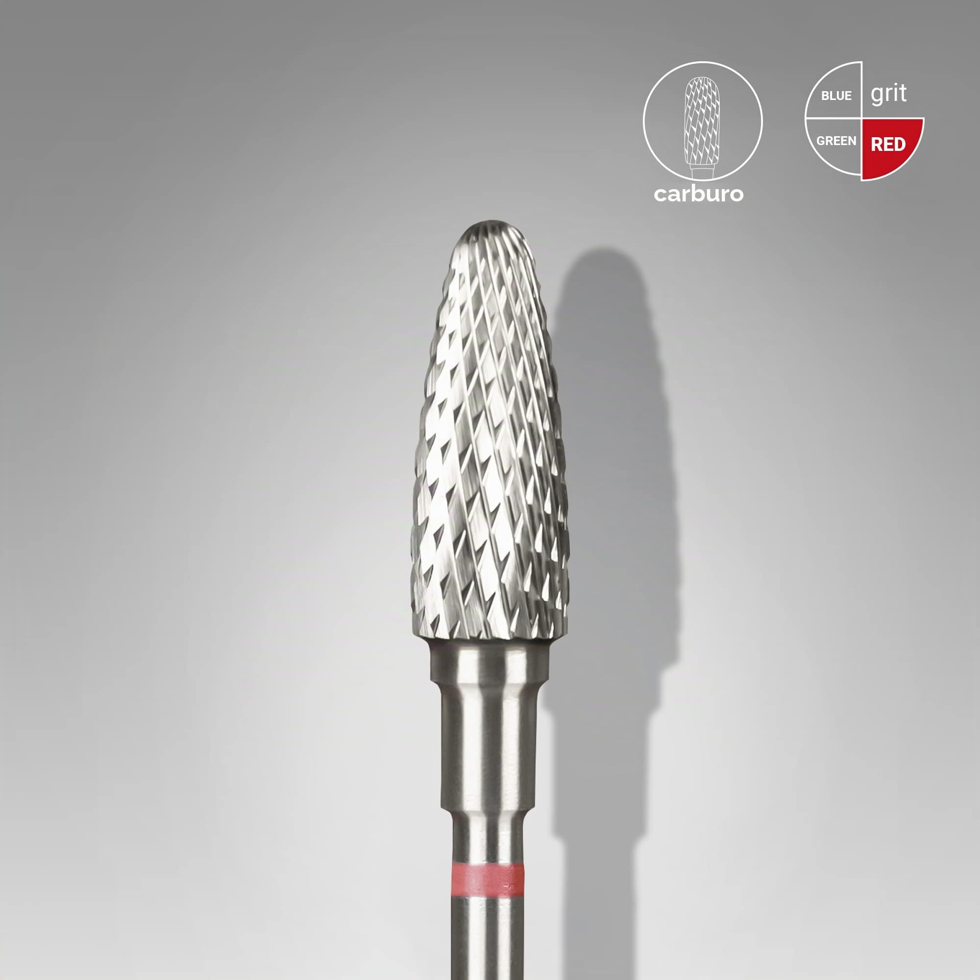 STALEKS PRO Punta per trapano in carburo di tungsteno, 5 x 13 mm, a forma di mais (grana fine)
