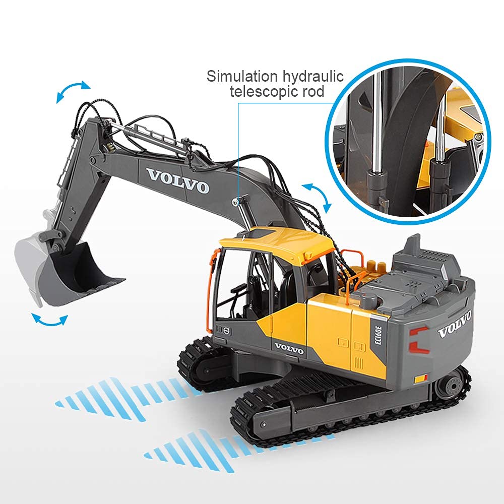 Buy Mostop Remote Control Excavator 1/16 Scale 3 in 1 Shovel Loader RC