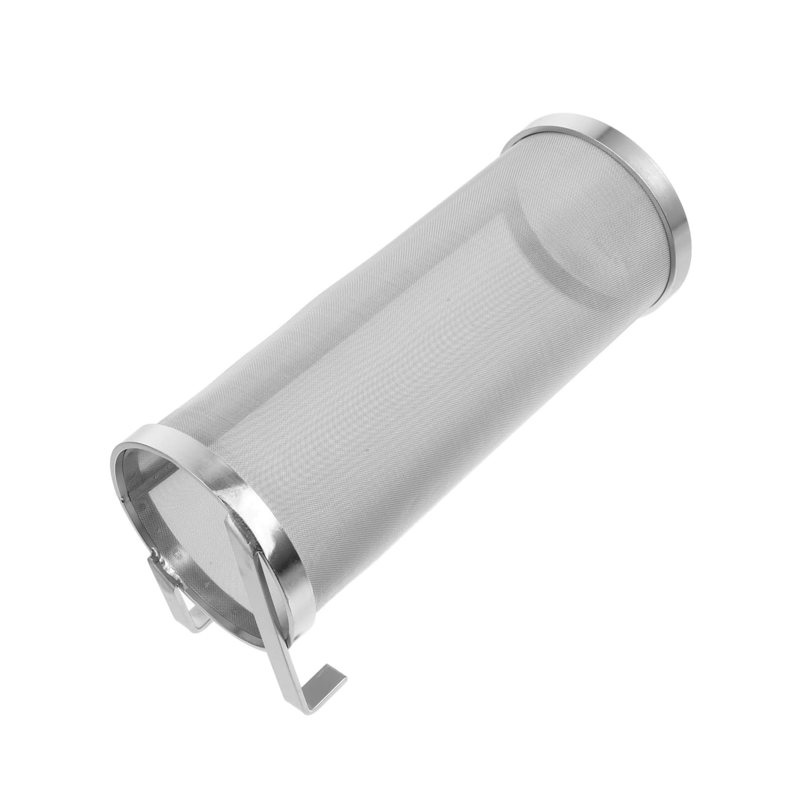 BRIGHTFUFU Stainless Steel Brewing Strainer High Capacity Beer Filter Cylinder for Efficient Grain Boiling and Hop Filtration and User-friendly Design