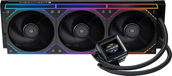 Thermalright FW360 SE ARGB V2 360mm CPU AIO Liquid Cooler for Desktop - TL-M12Q 2000RPM Daisy-Chain Fans, 2" LCD Display Screen, for AM4/AM5 & Intel 1700/1851(Black)