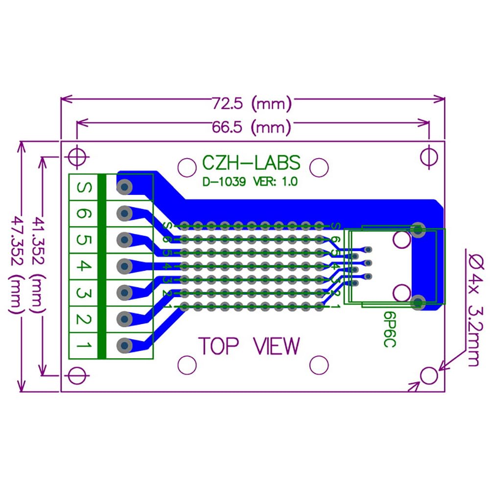 Rj Block R2 Security Panel Snapklik.com : Electronics-Salon RJ11/RJ12 6P6C Right Angle Jack ...