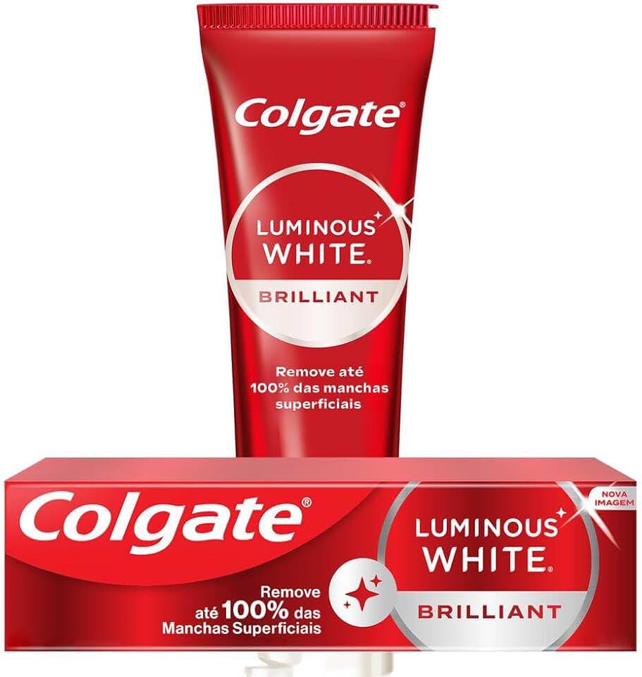 Colgate Creme Dental Clareador Luminous White Brilliant 70g - Edição Limitada