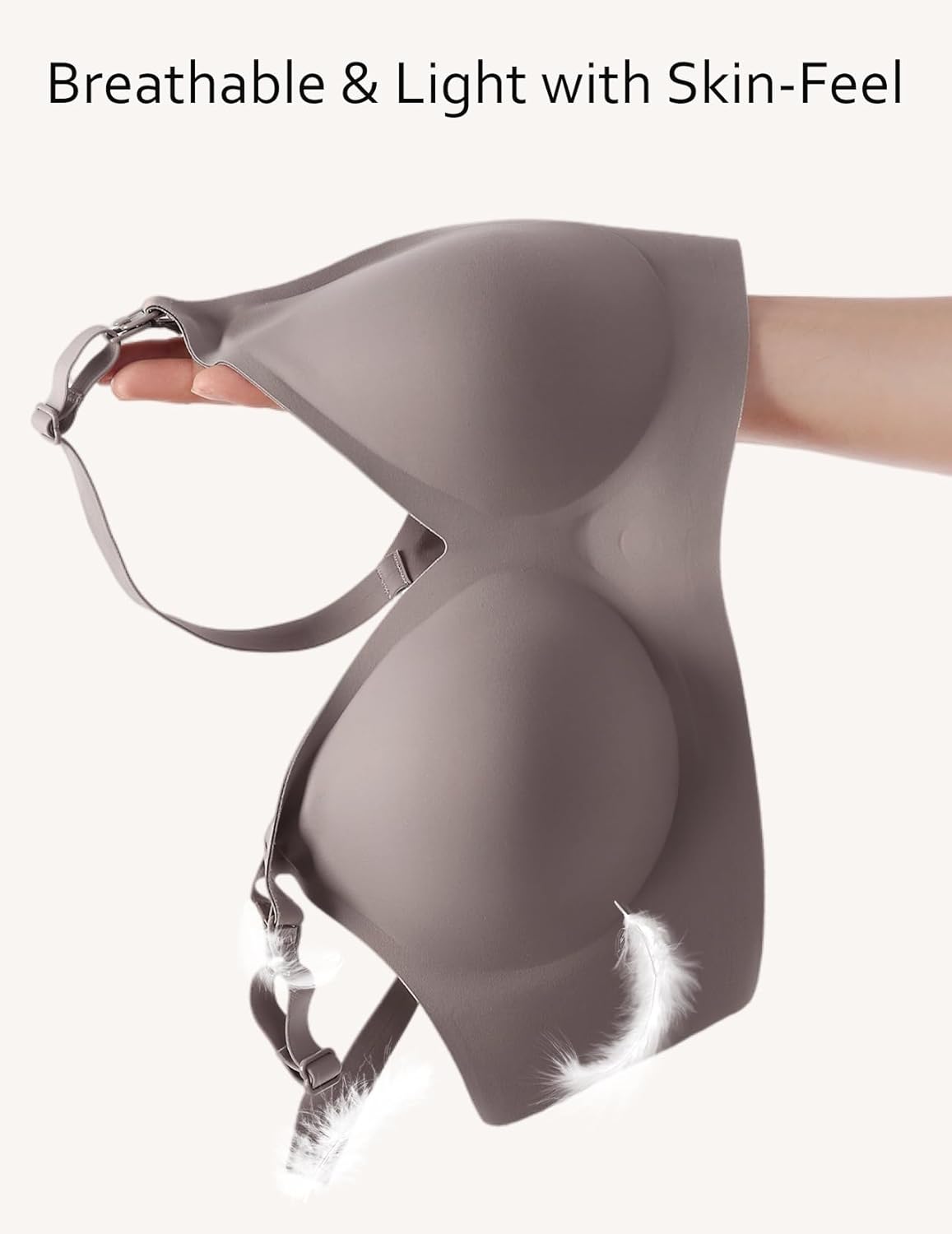 Vinfact Smooth Nursing Bras for Breastfeeding Seamless Maternity Bras for Pregnancy Wireless Bralette with Extra Bra Extender - Image 4