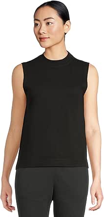 Pact Women's Airplane Mock Neck Shell at Amazon Women’s Clothing store