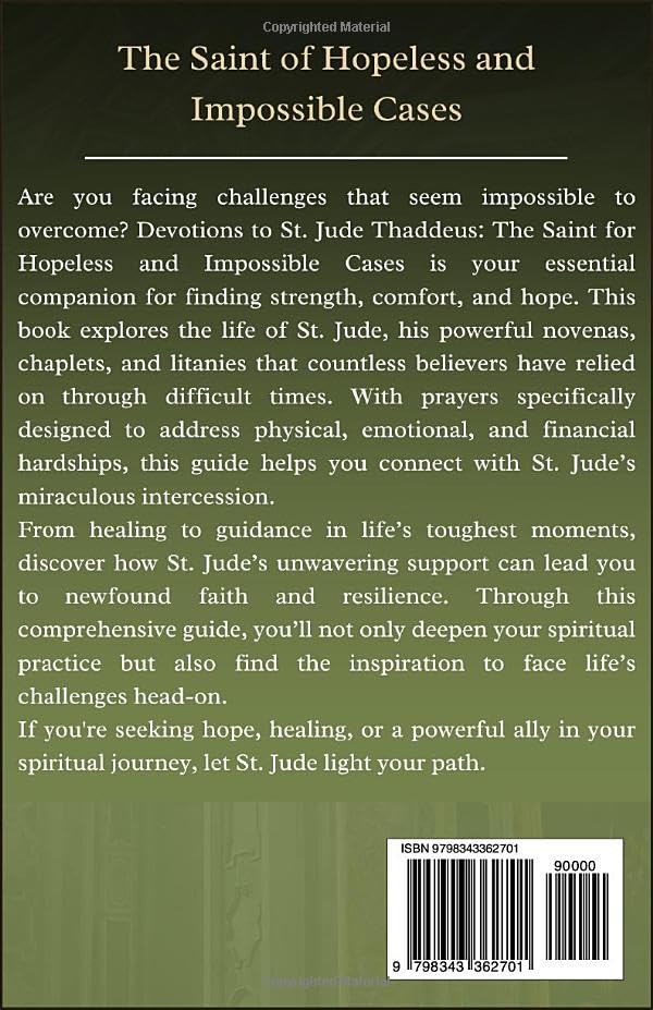 Devotions to St. Jude Thaddeus: The Saint for Hopeless and Impossible Cases: Life, Novena, Chaplet, and Litany of the Patron Saint of Lost Causes (Powerful Catholic Novena Collection for Every Need) - Image 2
