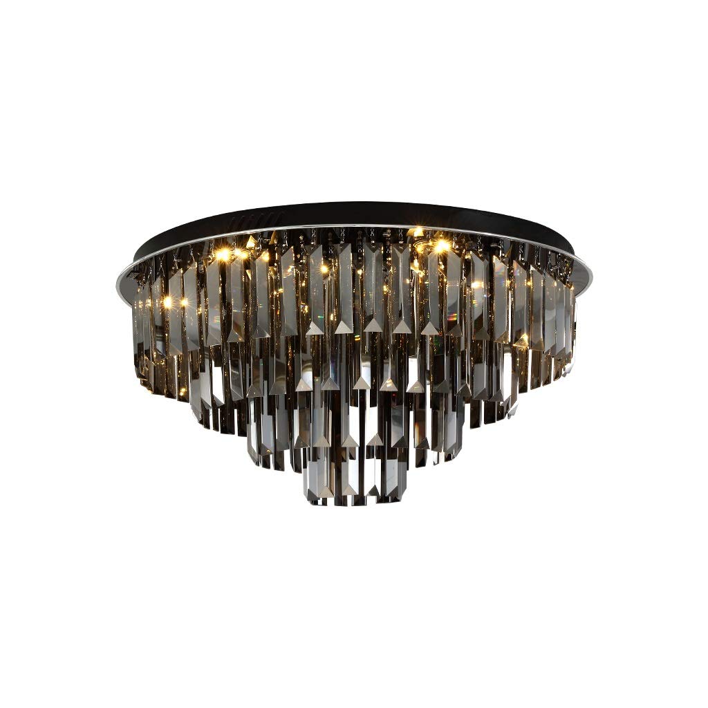 HynJGih LED Light Ceiling Light Room Bedroom Wedding Room Lamp Round Light Warm and Romantic Crystal Light(60cm)
