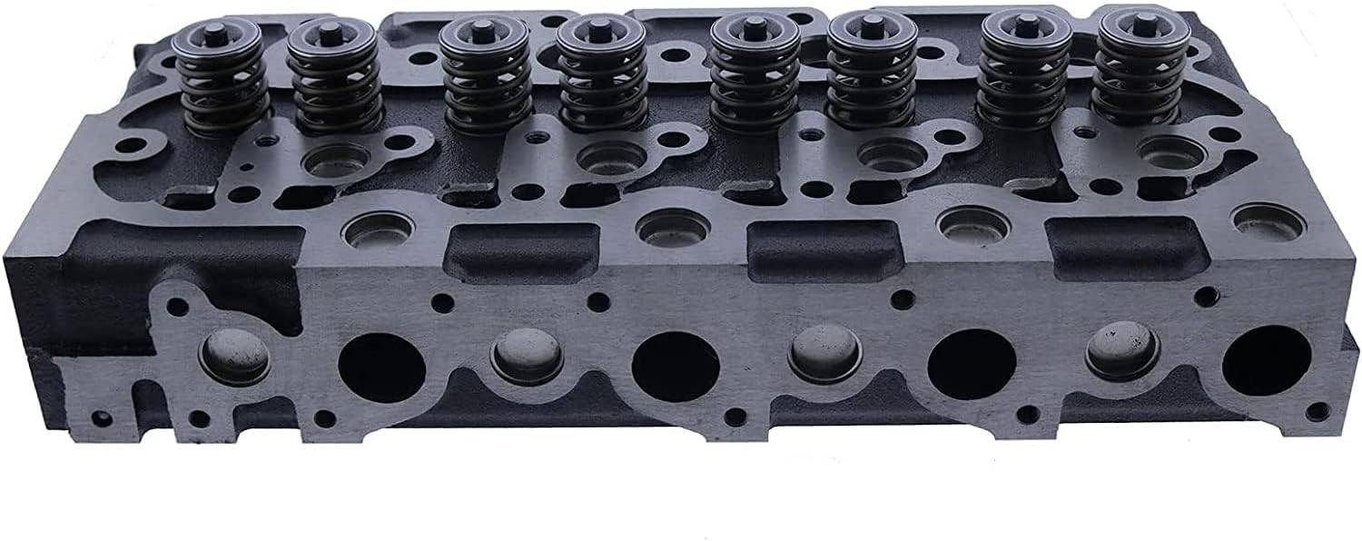 DVPARTS 6660966 6598127 Complete Cylinder Head with 10 Water Holes Compatible with Kubota V1702 V1702-B V1702B Engine Bobcat 1600 733 743 3023 Loader