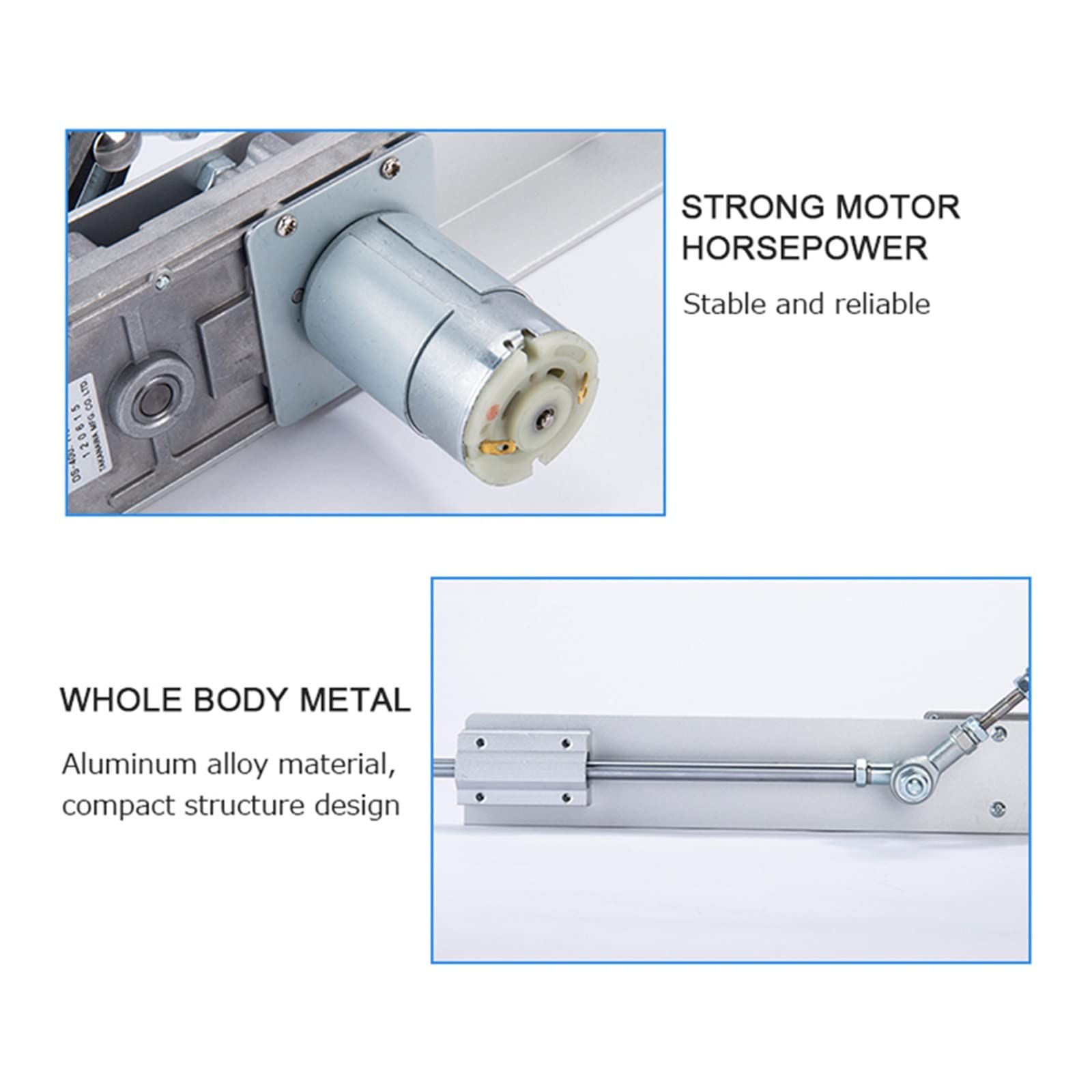 Linearantrieb, Teleskop-Linearantrieb-Kit mit Drehzahlregler, DC 12 V/24 V, DIY-Hubkolben-Linearantrieb, Hub 2–8 cm, 3–15(24V 2-8cm 90RPM)