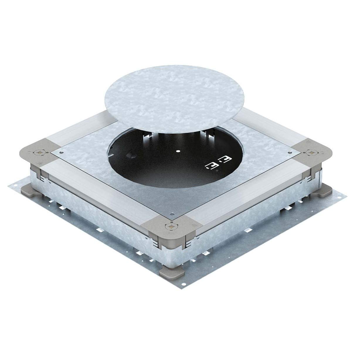 Caja para conj.portamec. 250-3 para GESR4 boîtier de prise invisible pour sol de bureau open space