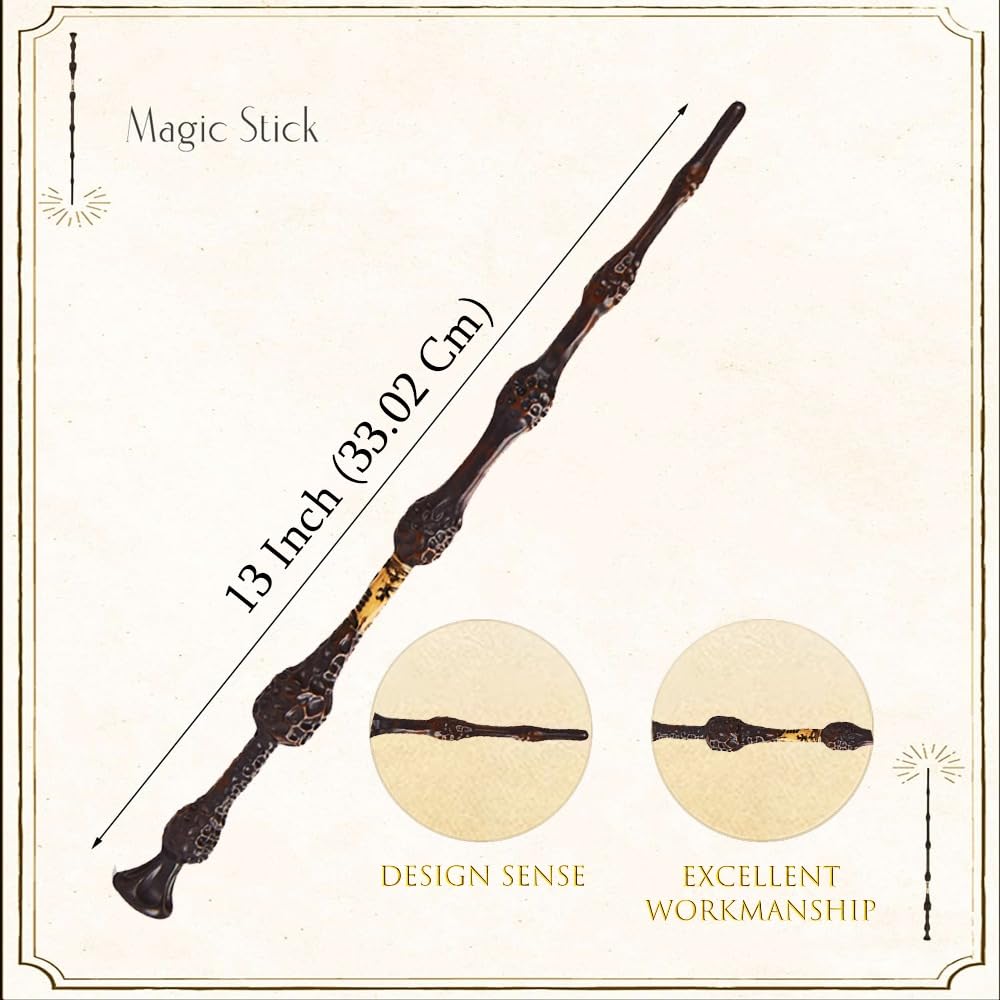 Pop The Party Magical Wizard Wand with Authentic Details for Kids Unisex Party Costume | Magical Costume Theme Party 2