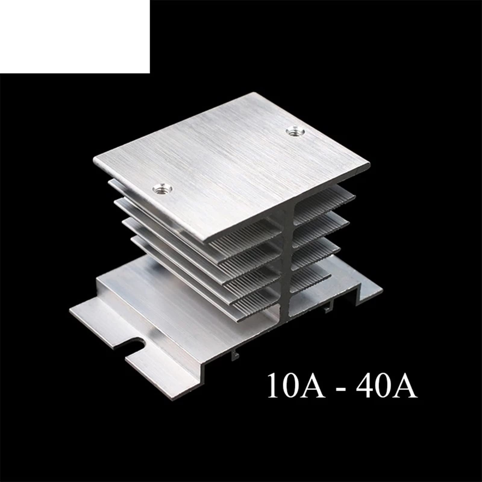 SSR -10DA/25DA/ 40DA Controllo CC AC Relè a Stato Solido monofase con Guscio Bianco Senza Copertura in plastica(Small Heat Sink)
