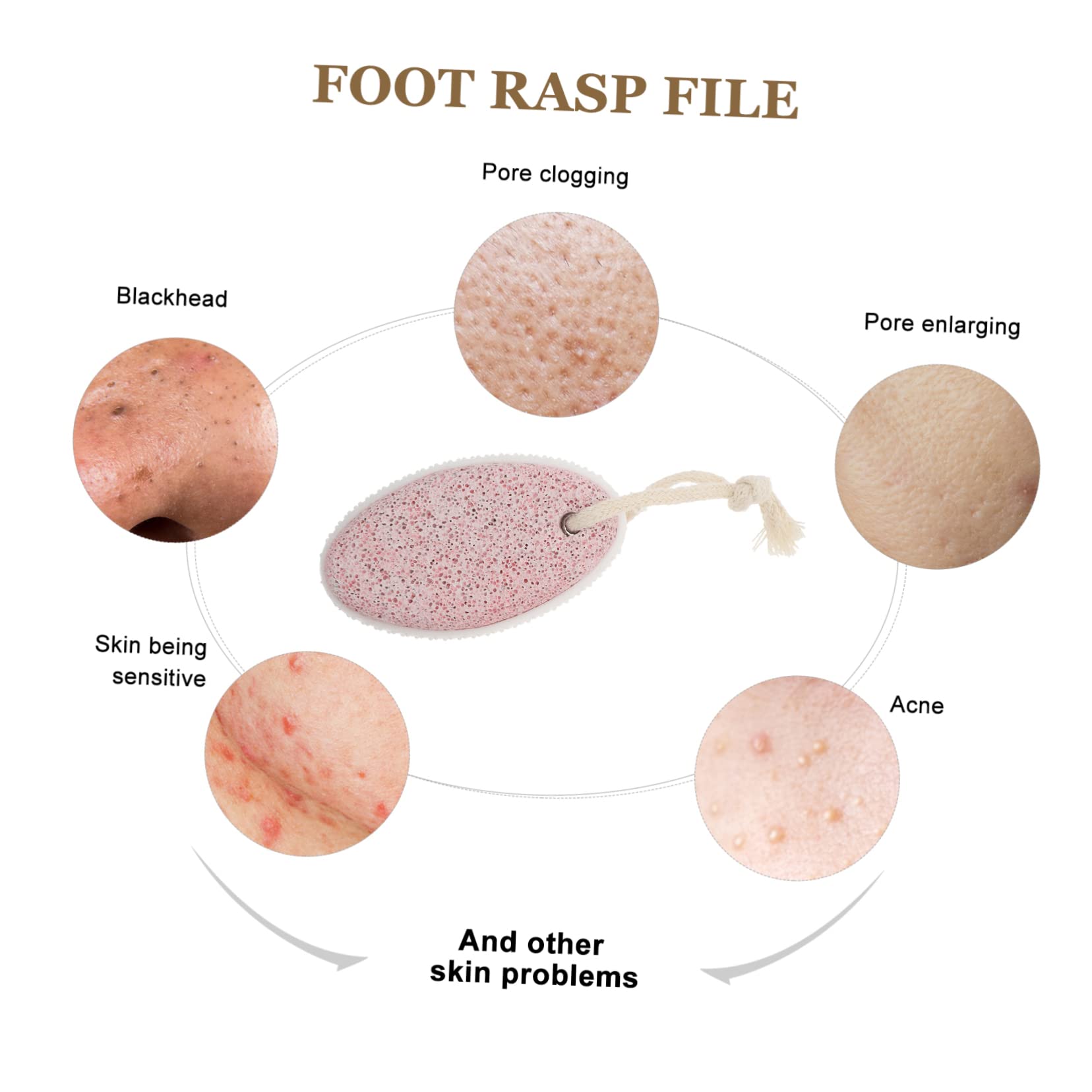 FRCOLOR 6pezzi Pietre Rimuovi Morta Pumice Per Pedicure Strumenti Di Dei Piedi Impermeabili e Lavabili Esfoliante Doppia Faccia Per Problemi Ai Piedi