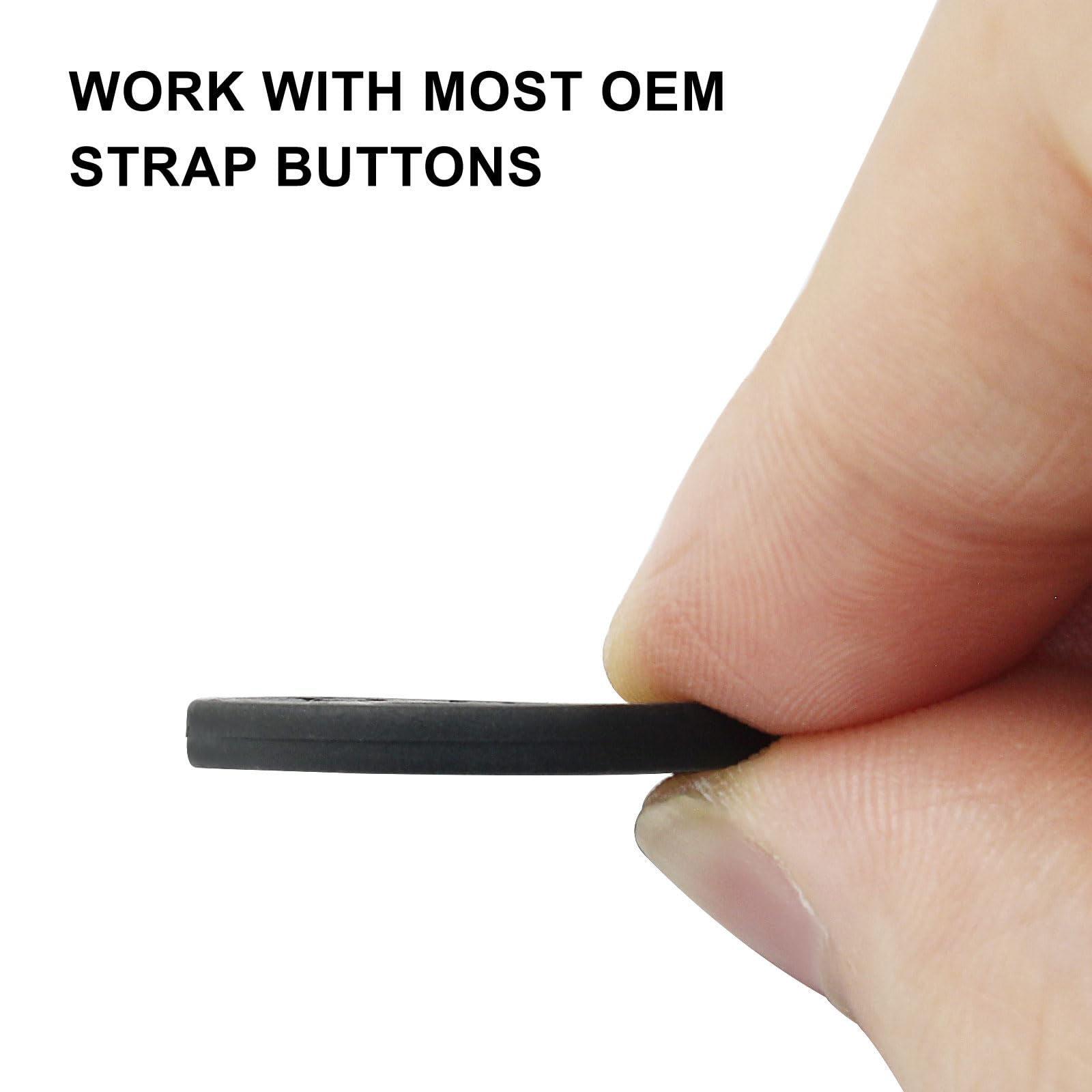 Coufce Guitar Strap Locks Premium Strap Blocks for Guitar Protection Set of 12 Silicone Strap Locks in Black