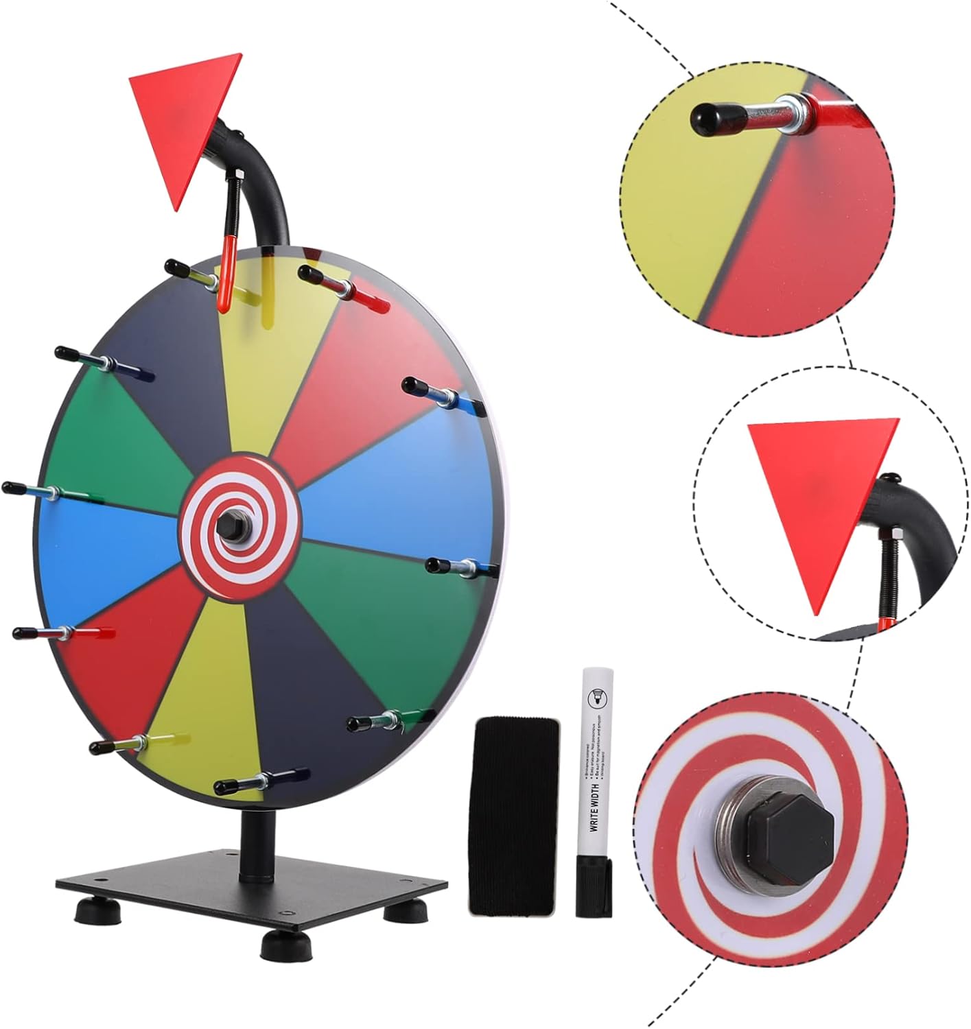 BESPORTBLE Prize Wheel Toy Quiller Wheel Erasable Prize Game Fun for Classrooms Meetings Compact and Easy to Use