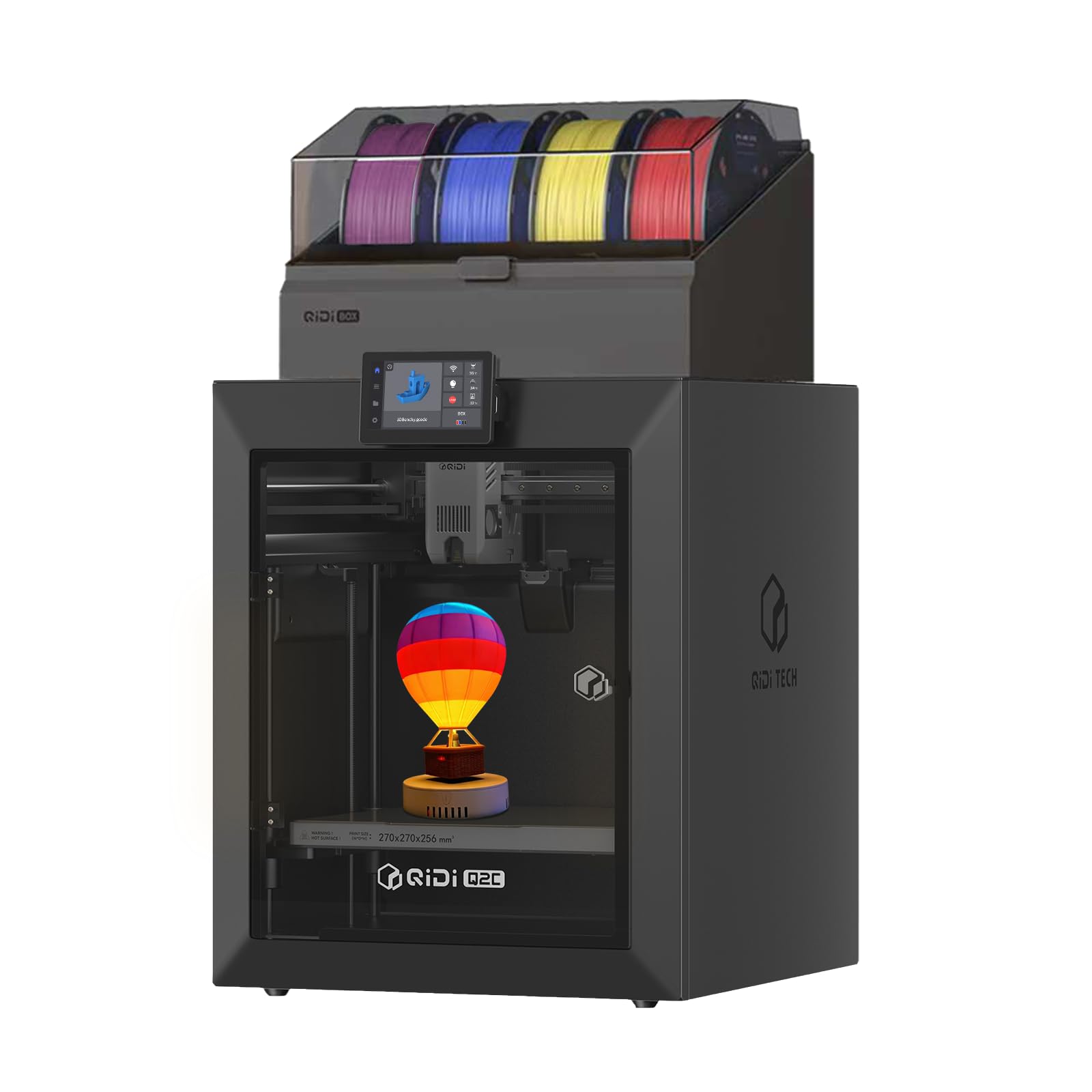 QIDI Q2C Combo Multi-Color 3D Printer, 370℃ Bimetal Hotend Unlock