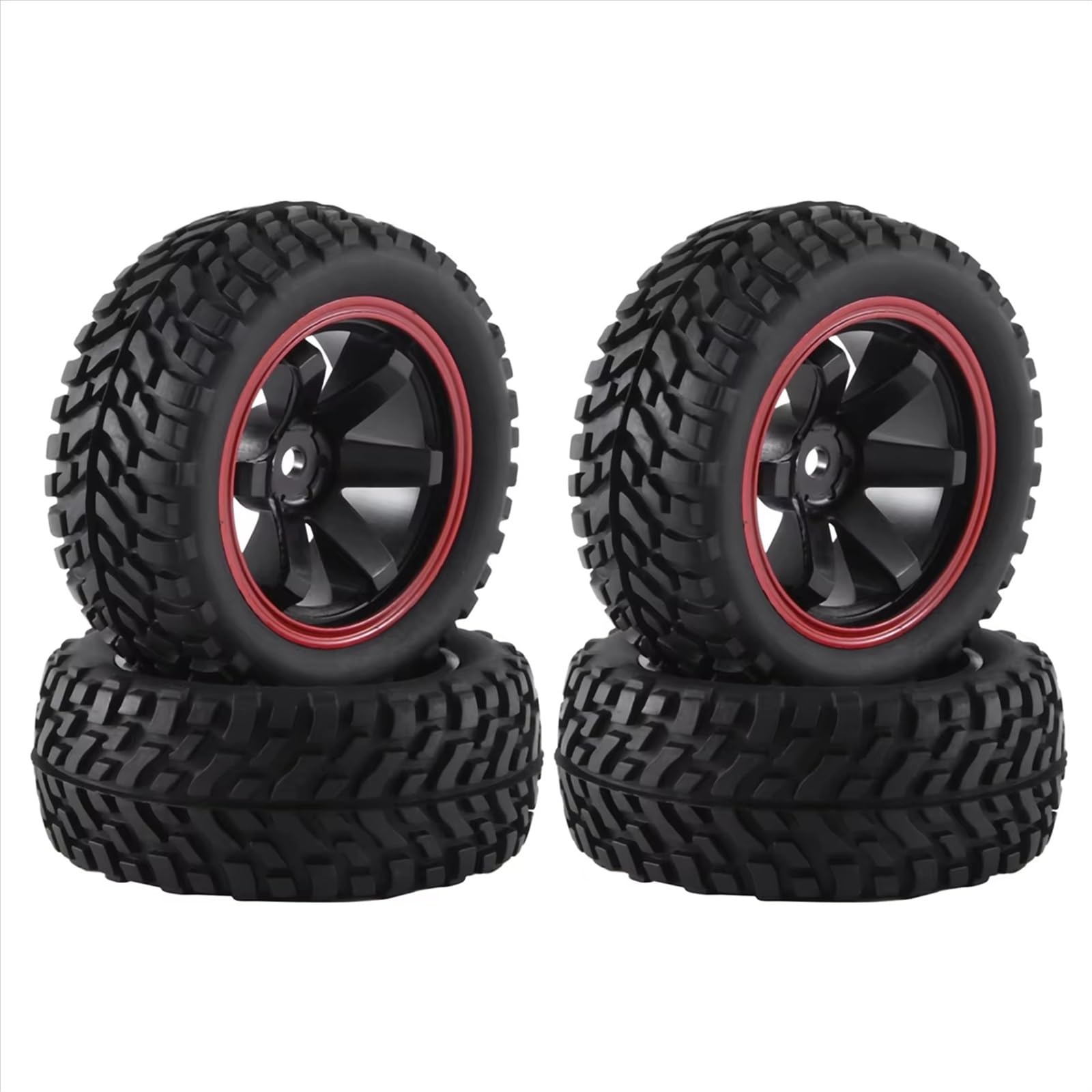 RC Neumático Coche para Wltoys 144001 144010 124007 124019 para Tamiya para TT02B para HSP 4 Uds. Neumático De Rueda De 75mm para 1/10 1/12 1/14 RC para Coche De Rally Todoterreno para Buggy