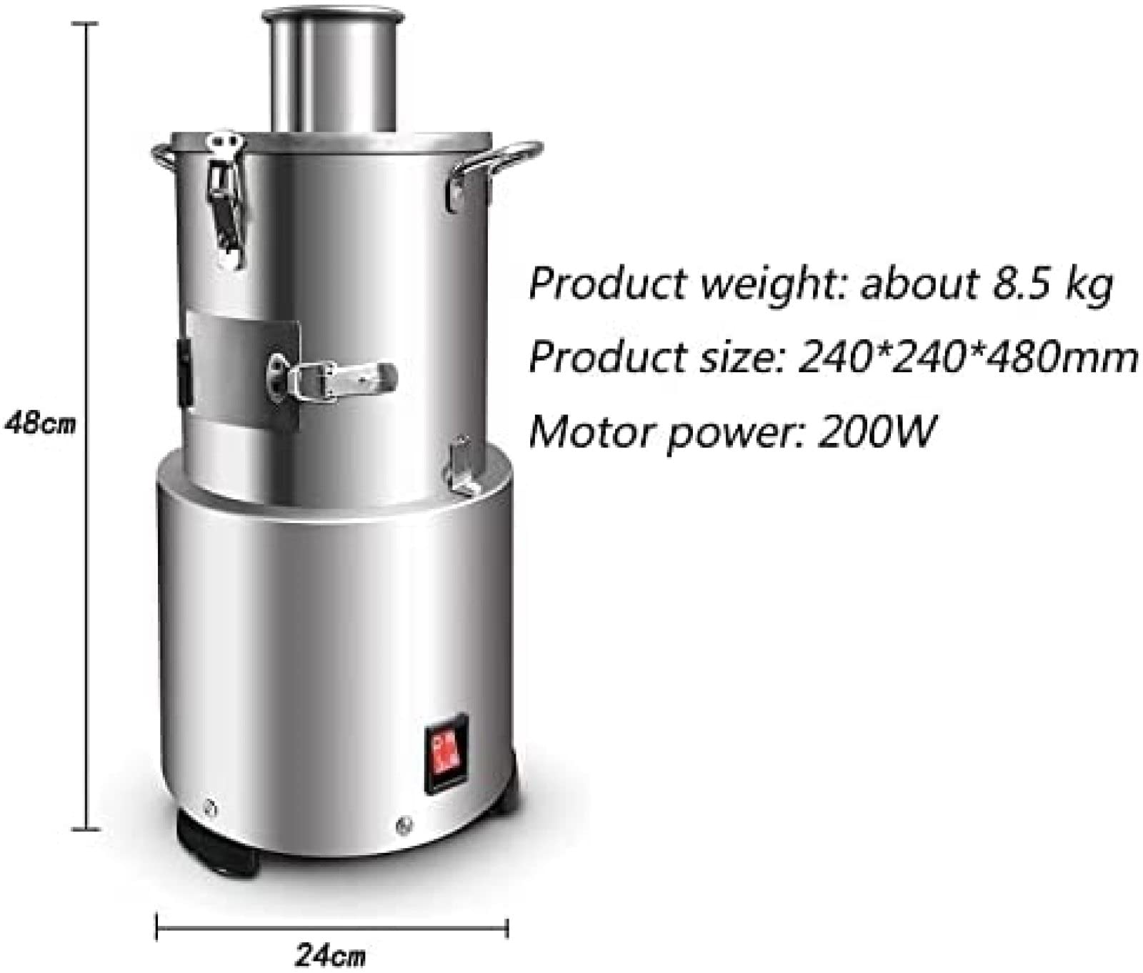 Máquina peladora de ajo eléctrica 200W Pelado de ajo Entero de Acero Inoxidable Comercial Separador de ajo eléctrico para hogar Restaurante Separador de Granos